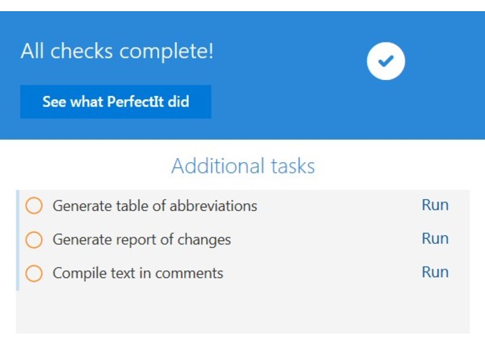 PerfectIt Cloud (2018) – screenshot 4
