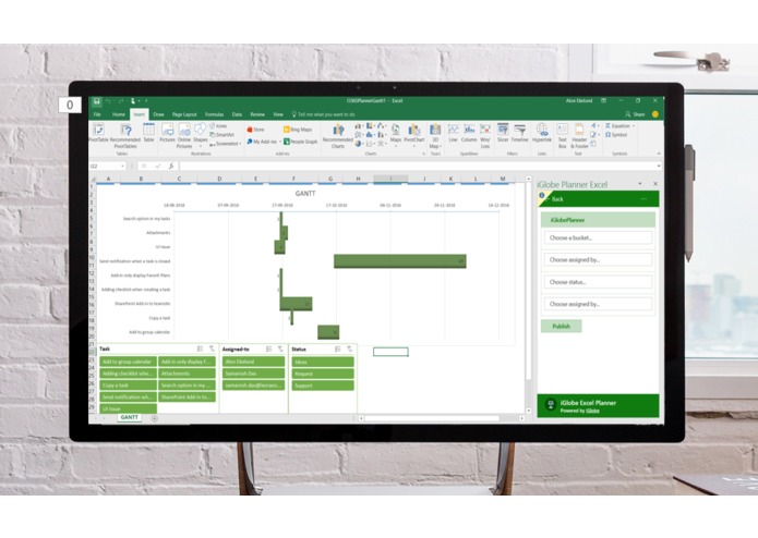 iPlanner Excel for Office 365 Planner – screenshot 1