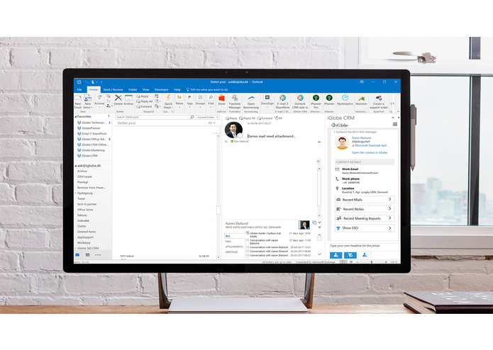 iGlobe Outlook Add-in for iGlobe CRM Office 365  – screenshot 2