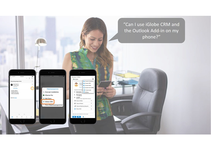 iGlobe Outlook Add-in for iGlobe CRM Office 365  – screenshot 4