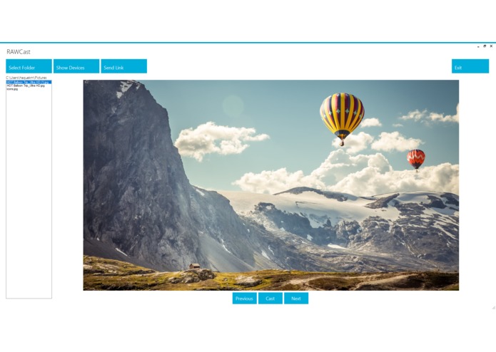 RAWCast – screenshot 1