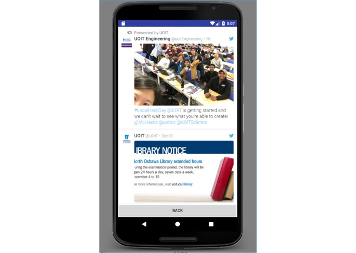 Local Hack Day Twitter Feeds – screenshot 2