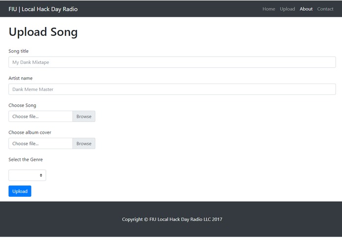 FIU Local Hack Day Radio – screenshot 2