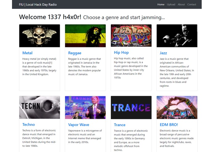 FIU Local Hack Day Radio – screenshot 4