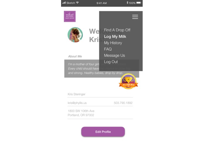 Drop by Drop:  NW Milk Bank Donation WebApp – screenshot 5