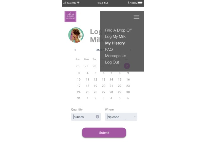 Drop by Drop:  NW Milk Bank Donation WebApp – screenshot 12