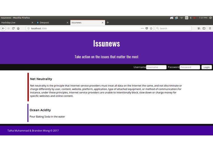 Issunews – screenshot 1