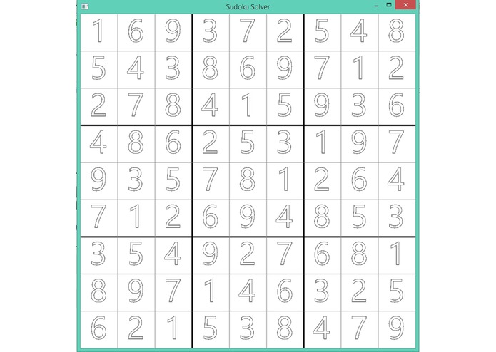 SudokuSolver – screenshot 2