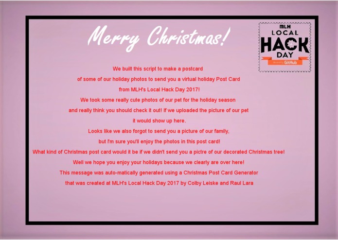 PostCardGeneratorSimulator (PCGS) – screenshot 2