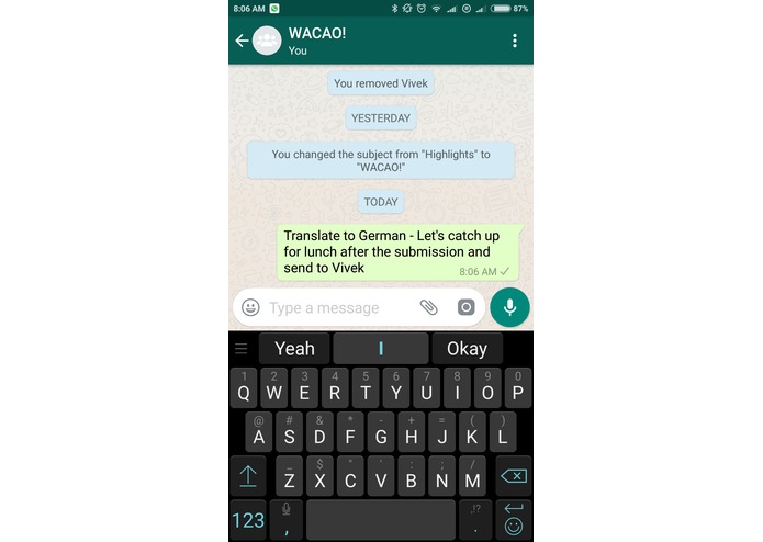 WACAO! - The Whatsapp Chat Assistant – screenshot 2