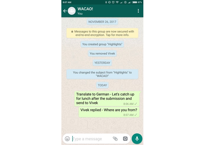 WACAO! - The Whatsapp Chat Assistant – screenshot 5