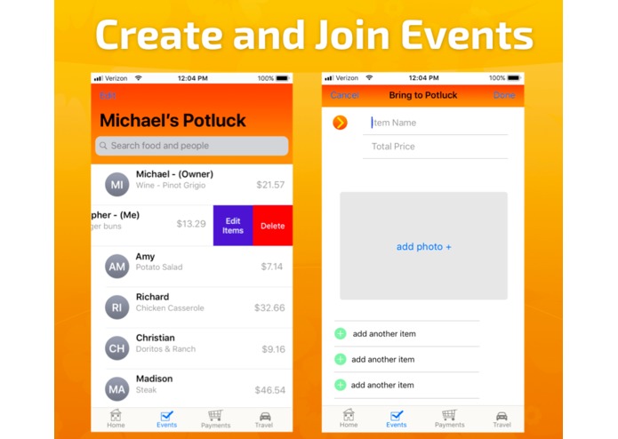 Bring Your Own, PotLuck  – screenshot 2