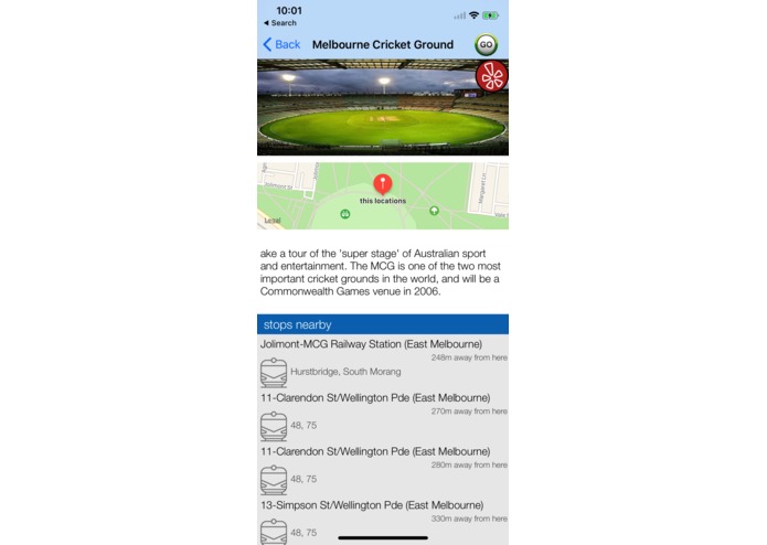 Melbourne Public Transport – screenshot 1