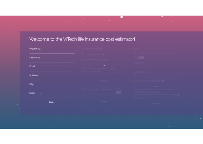Vitech Insurance Quote Predictor and Plan Recommender – screenshot 1