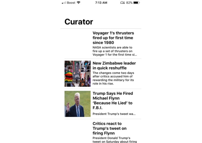 Cura News Reader – screenshot 1