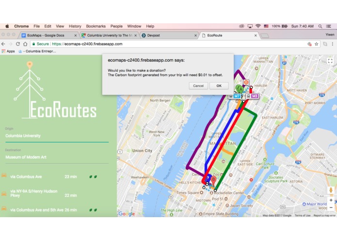 EcoRoutes – screenshot 3