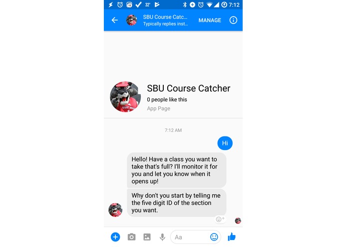SBU Course Catcher – screenshot 1