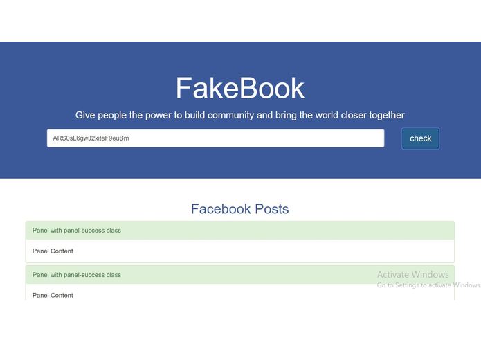 Fakebook – screenshot 1
