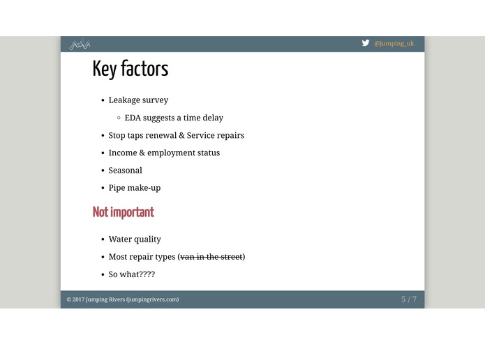 Jumping Rivers Predictive Analytics Water Hack – screenshot 4