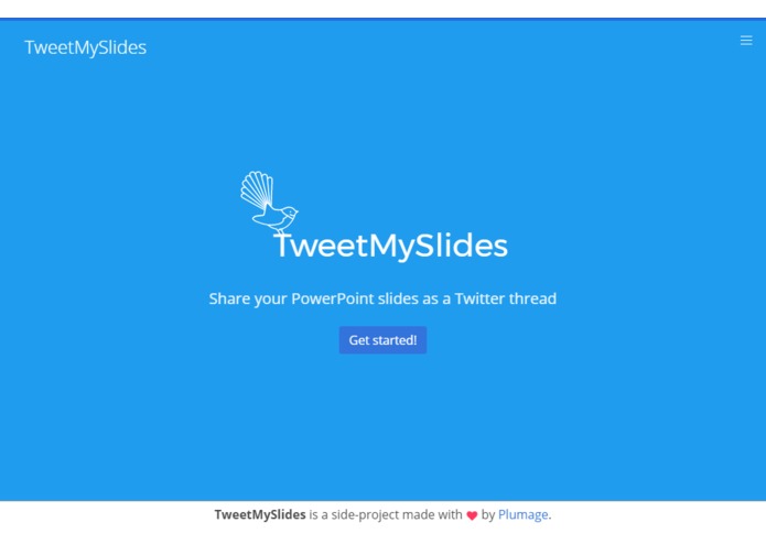 TweetMySlides – screenshot 1