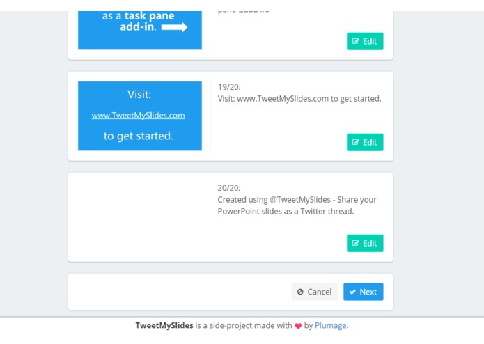 TweetMySlides – screenshot 8