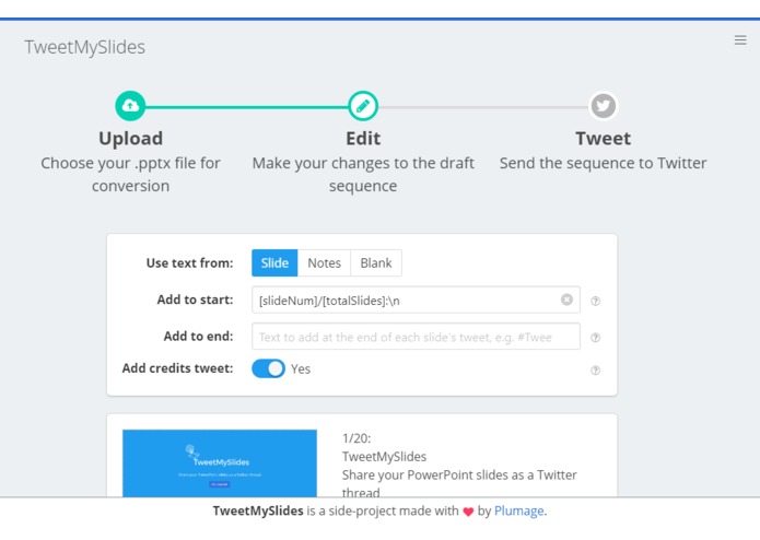 TweetMySlides – screenshot 5