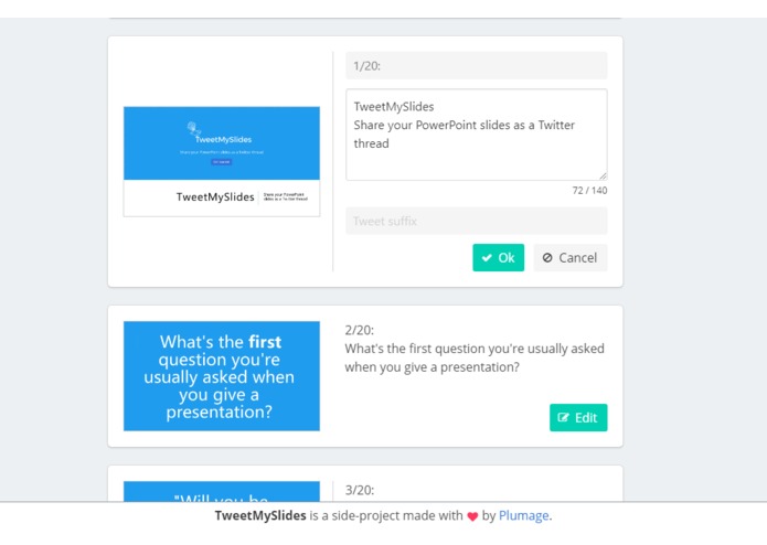 TweetMySlides – screenshot 7