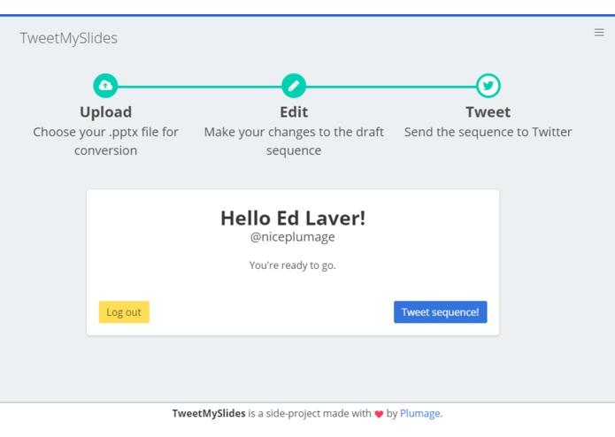 TweetMySlides – screenshot 10