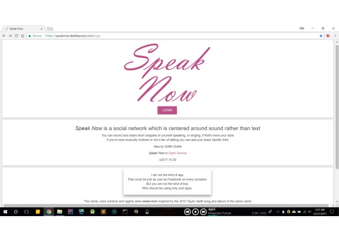 Speak Now – screenshot 1