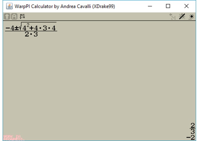WarpPI Calculator – screenshot 1