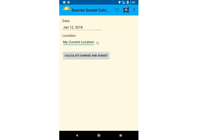 Sunrise Sunset Calculator – screenshot 1