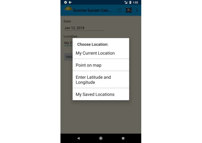Sunrise Sunset Calculator – screenshot 3