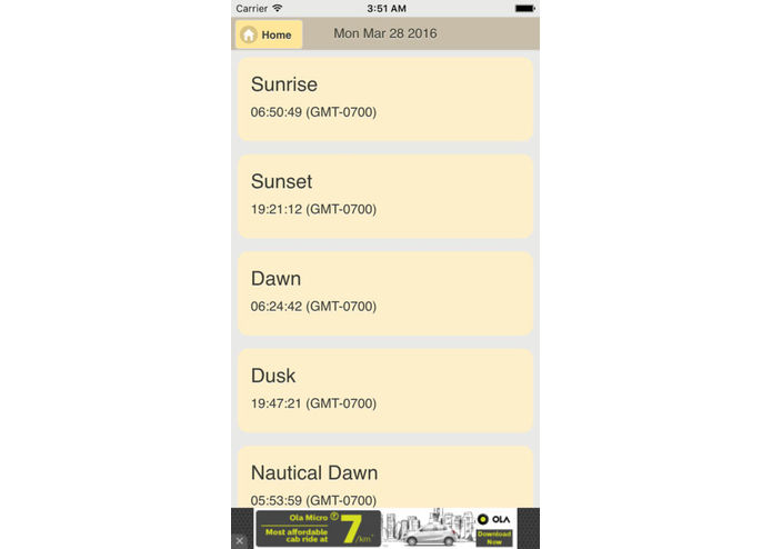 Sunrise Sunset Calculator – screenshot 9