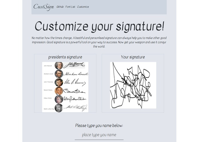 CustSign – screenshot 1