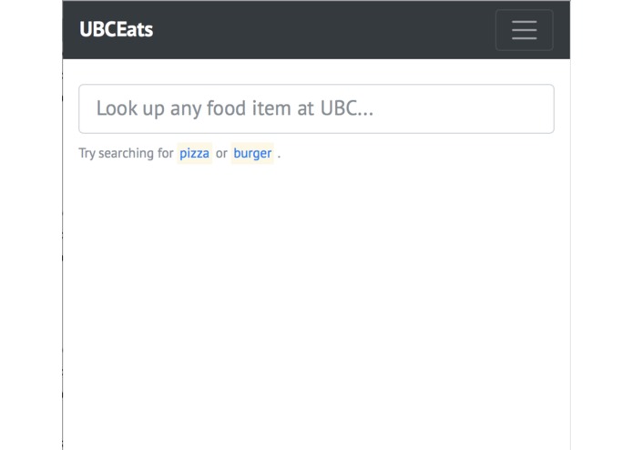 UBCEats – screenshot 1