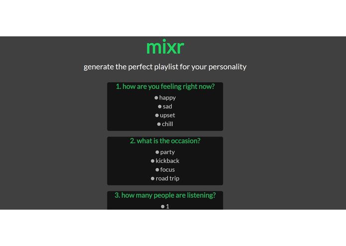 mixr – screenshot 1
