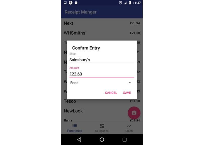 Receipt Parser – screenshot 1