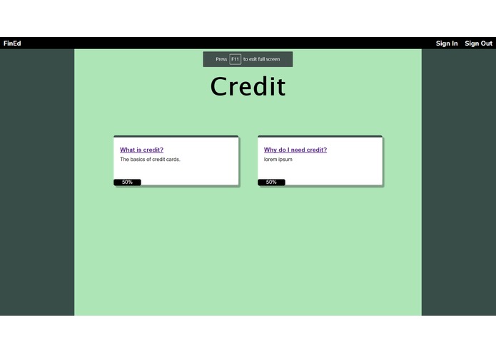 Financial Literacy – screenshot 1