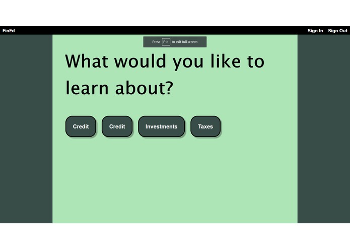 Financial Literacy – screenshot 2