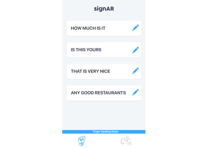 signAR – screenshot 2