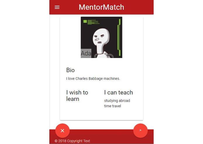 MentorMatchr – screenshot 1