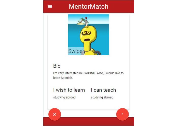 MentorMatchr – screenshot 2