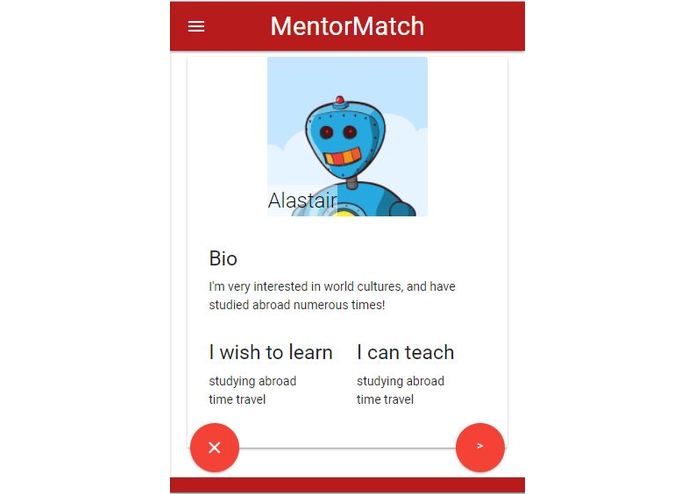 MentorMatchr – screenshot 3