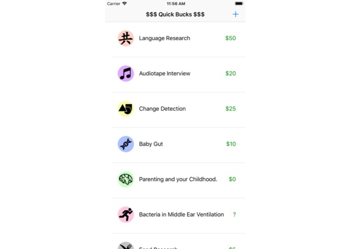 QuickBucks – screenshot 1