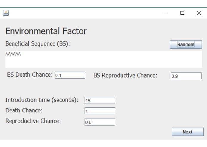 Single Nucleotide Polymorphism Simulator (SNPS) – screenshot 3