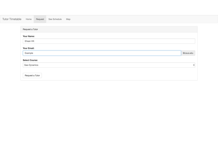 Tutor Time table scheduling system – screenshot 2