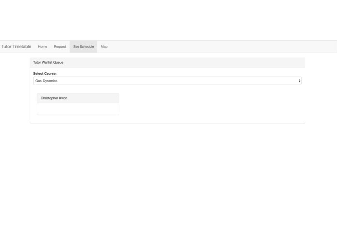 Tutor Time table scheduling system – screenshot 3