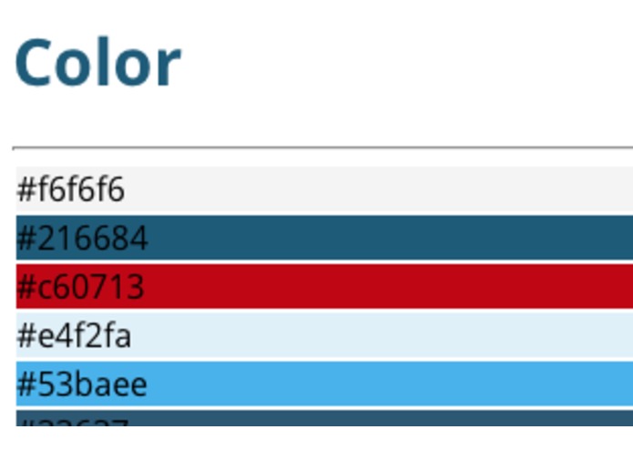 StyleguideGenerator – screenshot 1