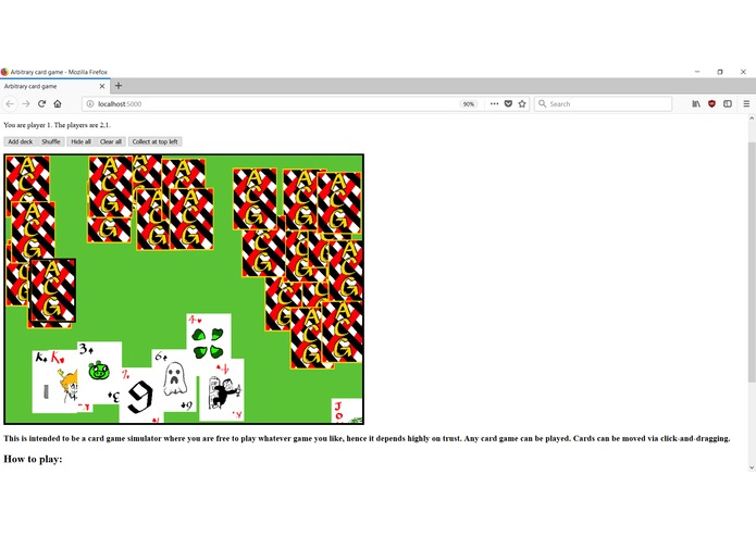 CF - Arbitrary card game – screenshot 1
