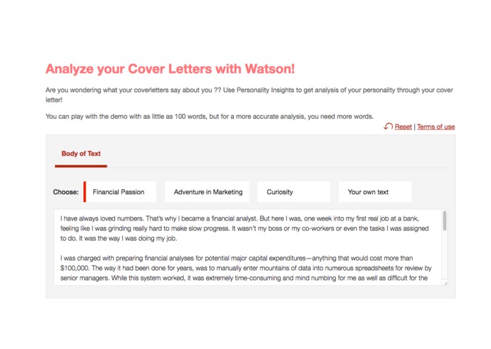 Personality Insights for Careers – screenshot 2